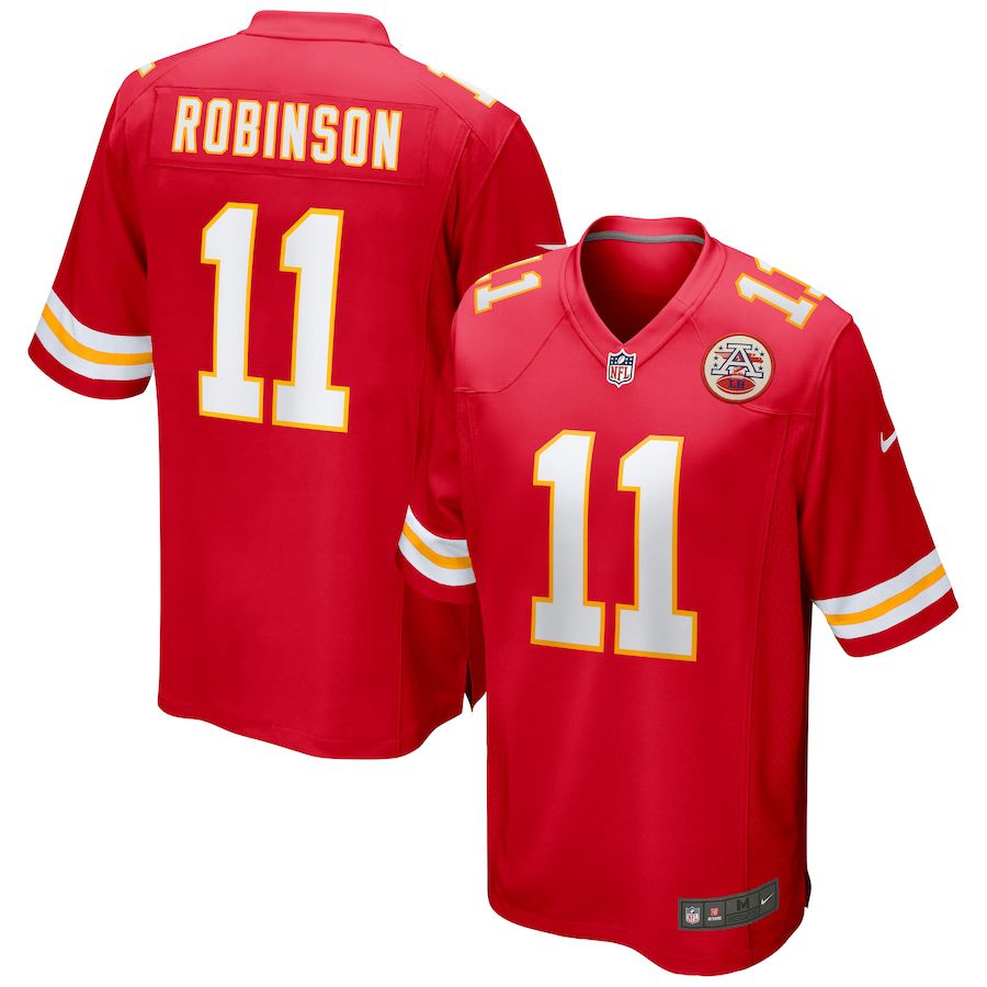 Men Kansas City Chiefs 11 Demarcus Robinson Nike Red Game NFL Jersey